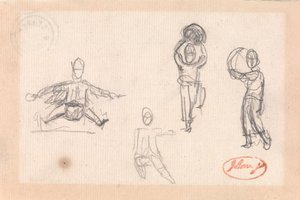 Four Sketches of a Child at Play by George Romney